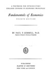 Fundamentals Of Economics by Paul Fleming Gemmill , 1917
