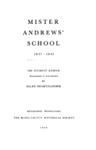 Mister Andrews' School, 1837-1842: The Students' Journal